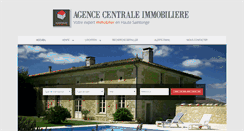 Desktop Screenshot of agence-centrale-immobiliere.com