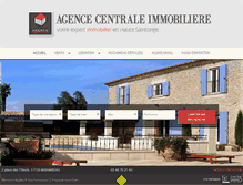 Tablet Screenshot of agence-centrale-immobiliere.com